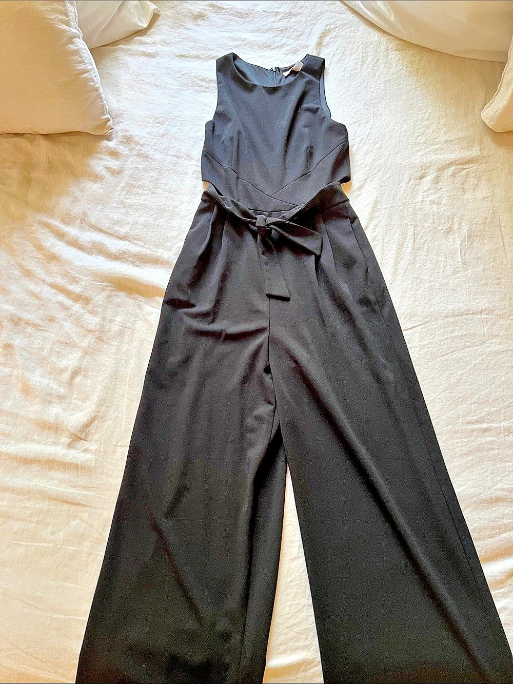 Hutch Anthro Black Wide Leg Jumpsuit Size Medium